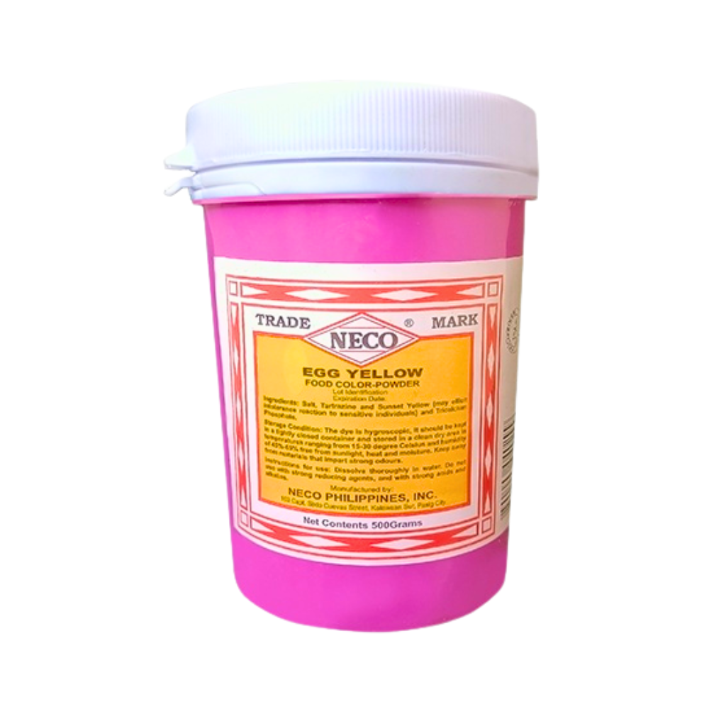 Food Color Yellow Powder Neco Food Color Powder Egg Yellow 500g