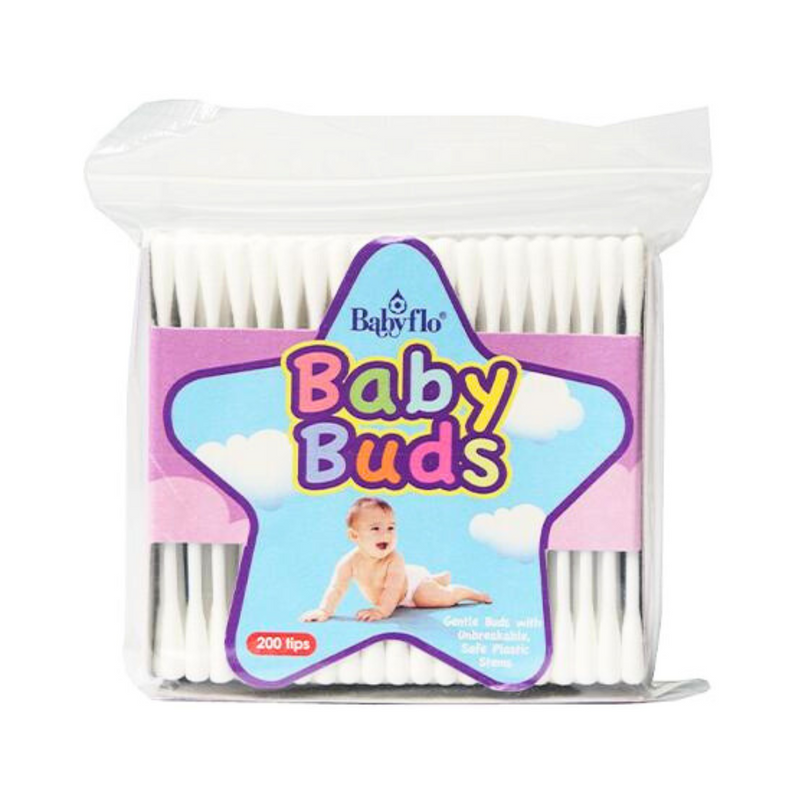 Babyflo Baby Buds White 200 Tips