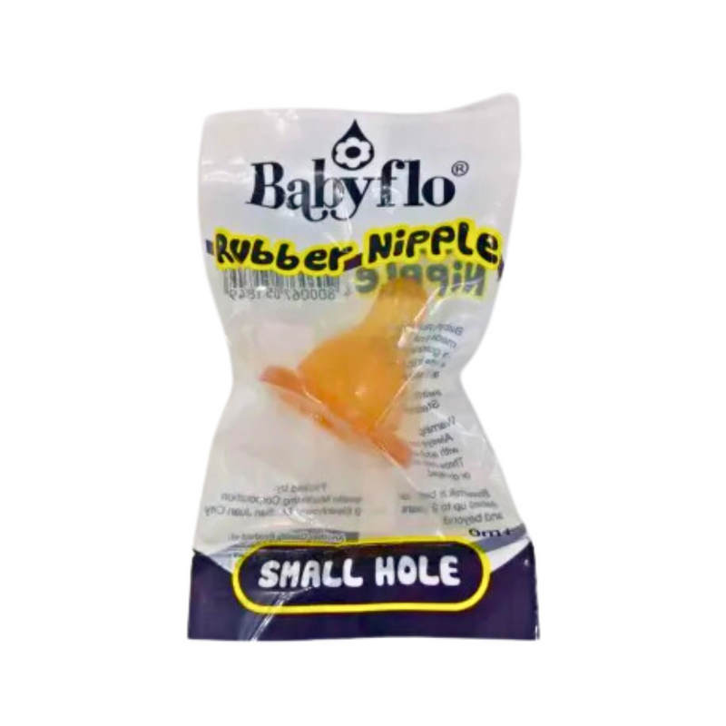 Babyflo Premium Rubber Nipple Small Hole