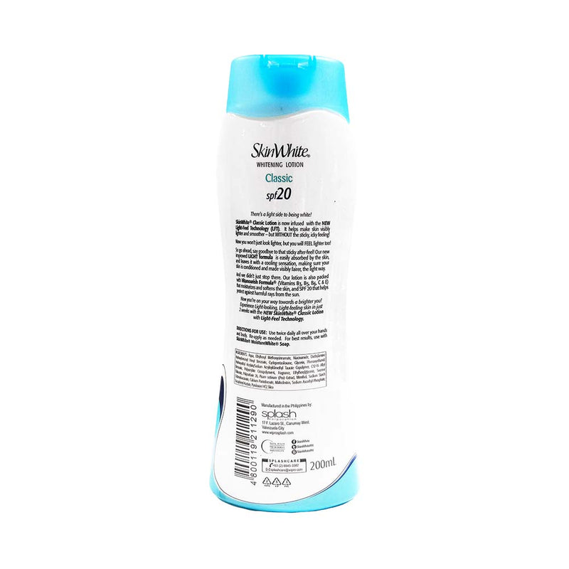 Skin White Whitening Lotion Classic Light SPF 20 200ml