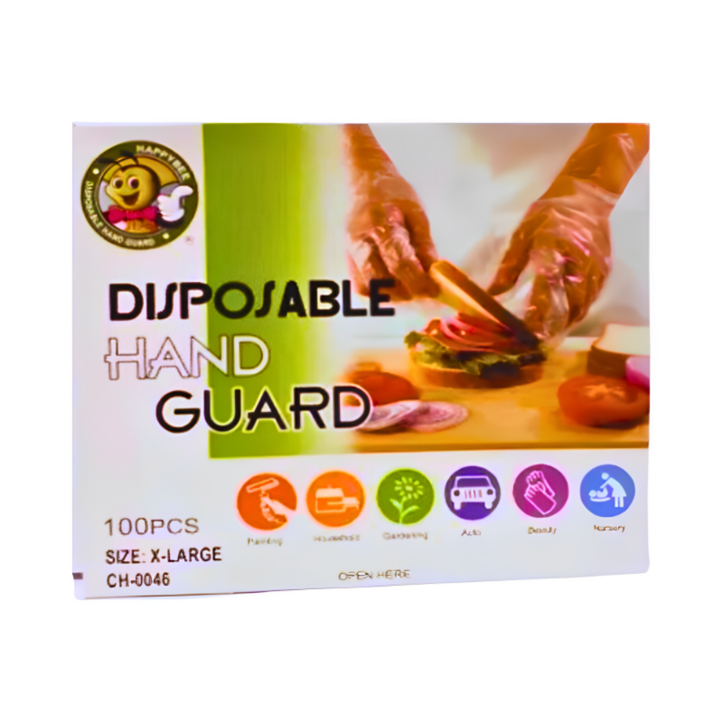 Hand Guard Disposable Poly Gloves 100's