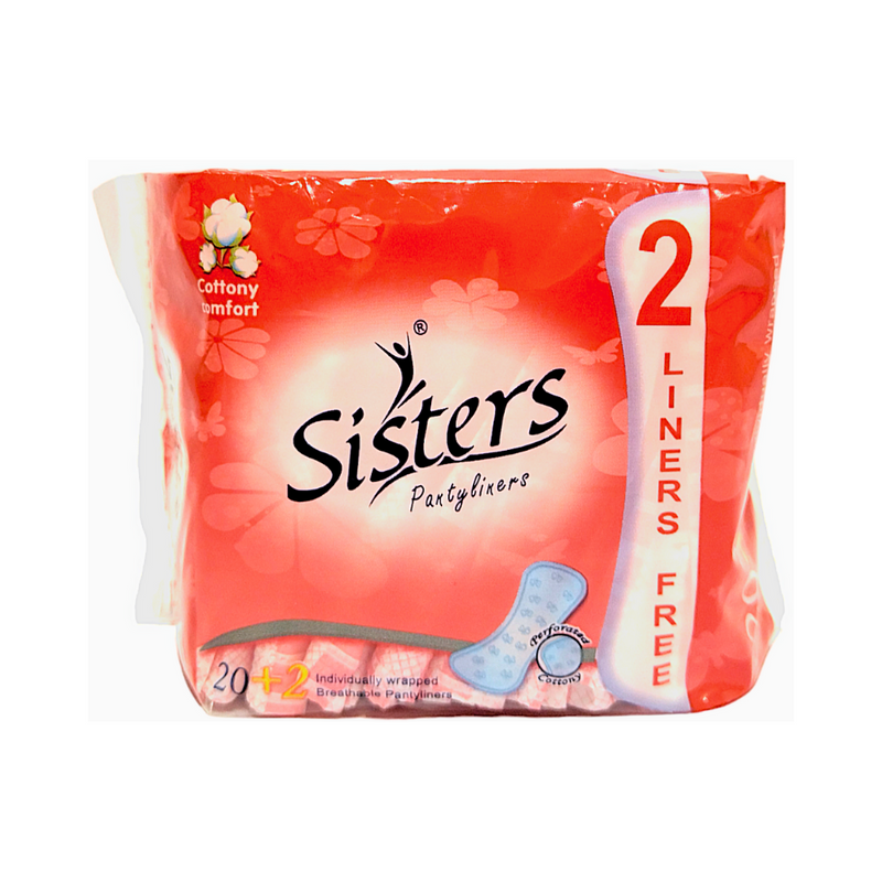 Sisters Pantyliner Individual Wrapped Breathable 20's