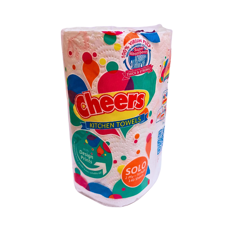 Cheers Kitchen Towels Solo 2ply 70 Pulls