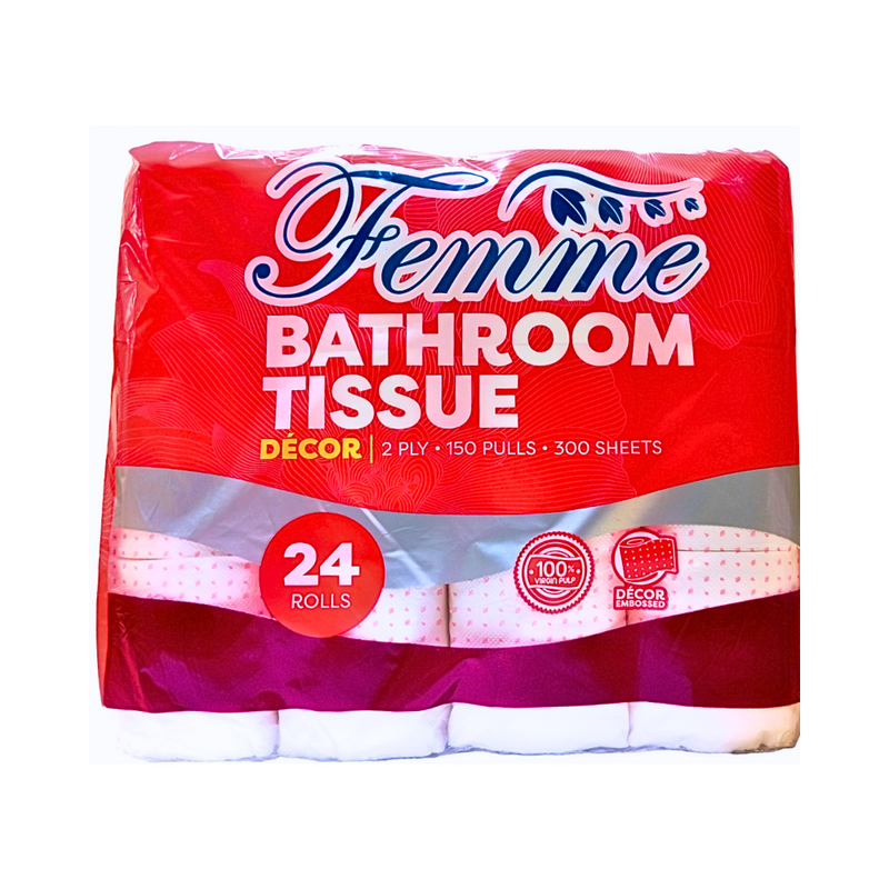 Femme Decor Bathroom Tissue 2Ply 24's