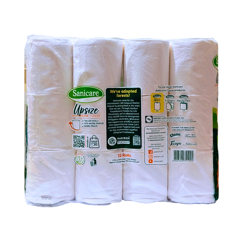 Sanicare Bathroom Tissue 2Ply 400 Sheets 12's