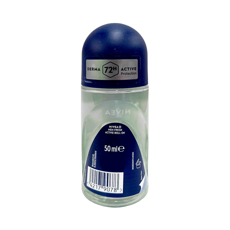 Nivea For Men Deodorant Roll On Fresh Active 50ml