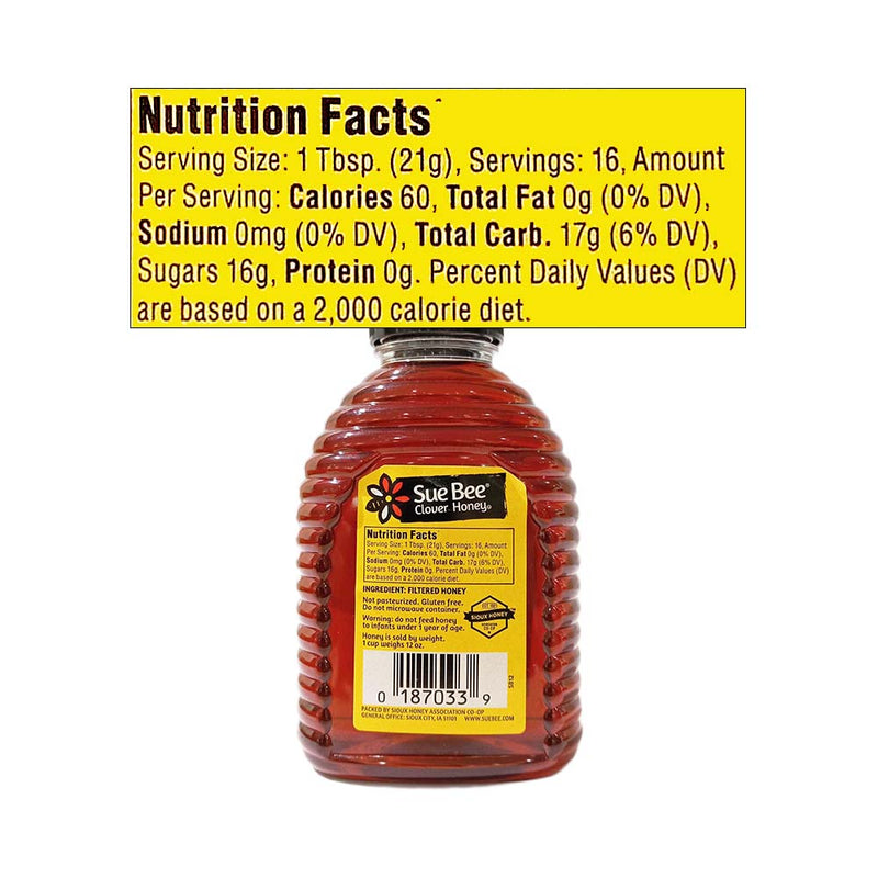 Sue Bee Honey Clover 340g (12oz)