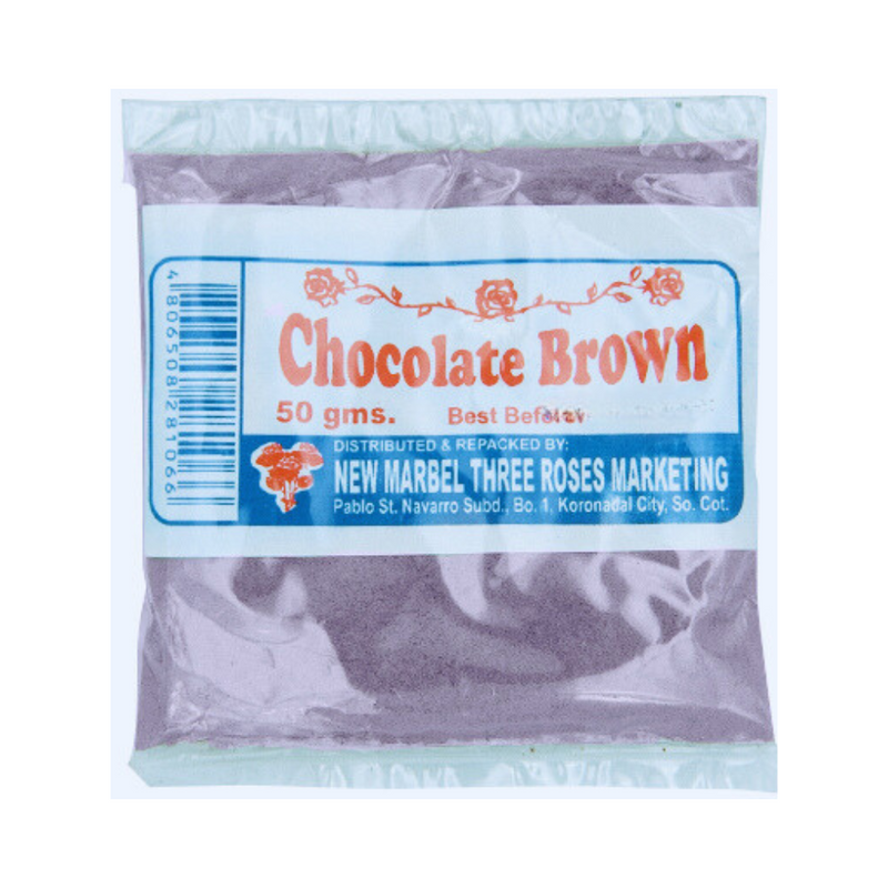 Three Roses Food Coloring Chocolate Brown 50g