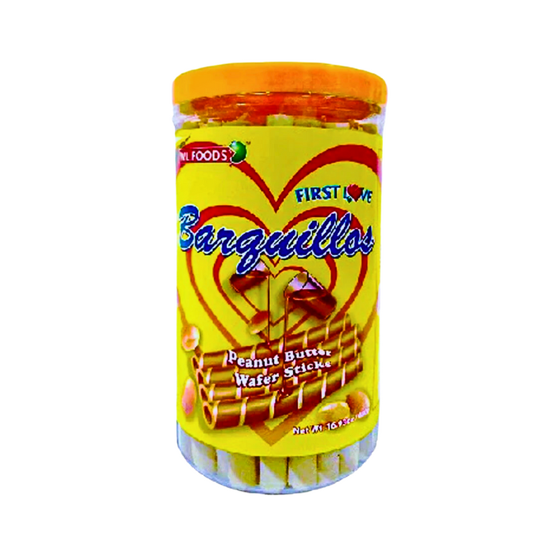 W.L. First Love Barquillos Wafer Stick Peanut Butter 480g