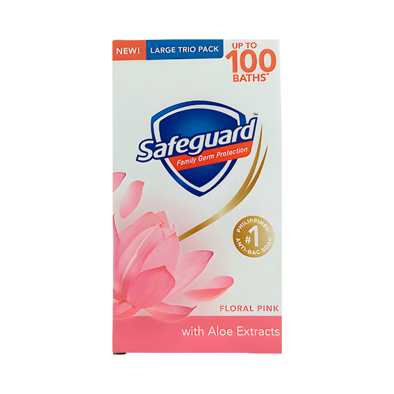 Safeguard Soap Floral Pink 3pid Pack 125g x 3's