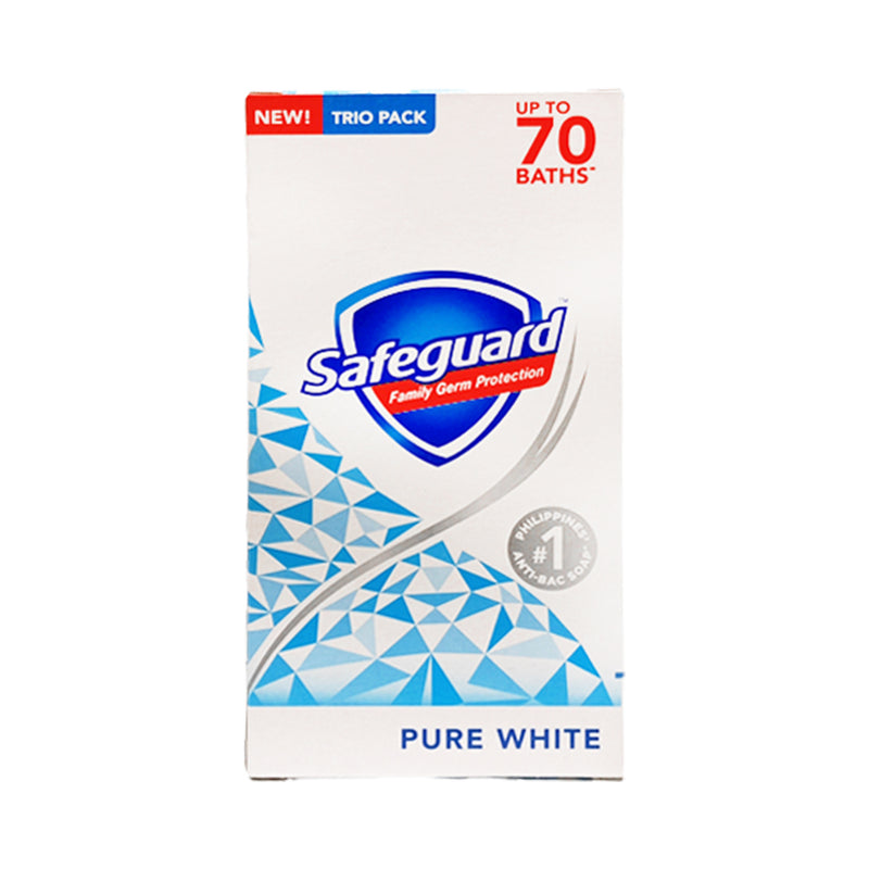 Safeguard Bar Soap Pure White Tripid Pack 78g x 3's