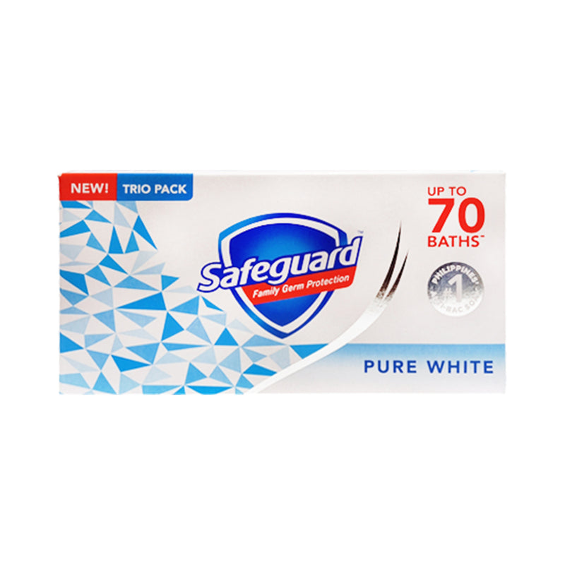 Safeguard Bar Soap Pure White Tripid Pack 78g x 3's