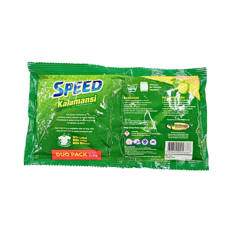 Speed Detergent Powder Kalamansi Duo Pack 90g