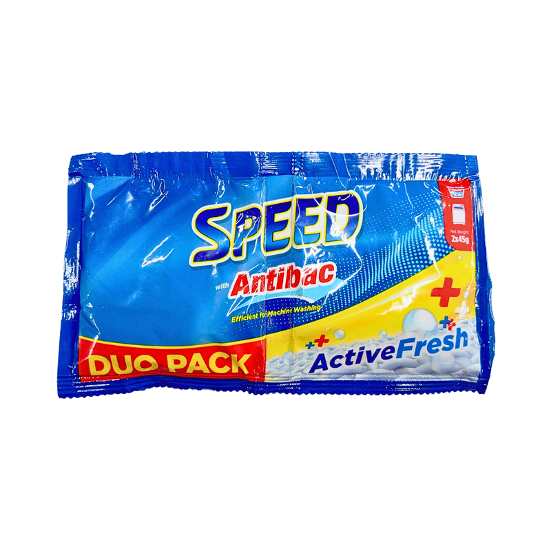 Speed Detergent Powder Antibac Active Fresh Duo Pack 2's x 45g