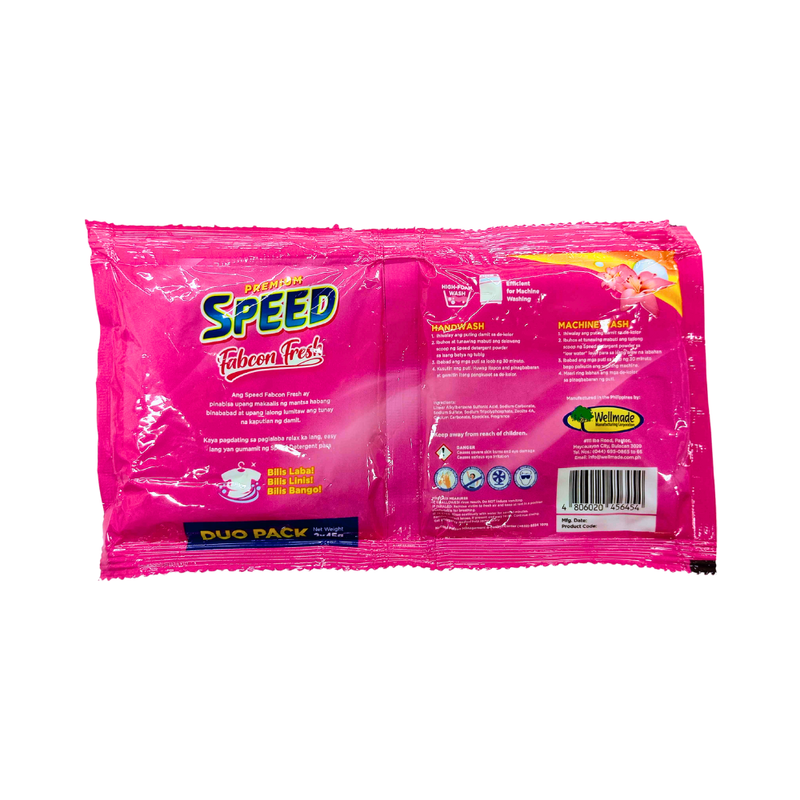 Speed Babad with Fabric Conditioner Fresh Roses Duo Pack 2's x 45g