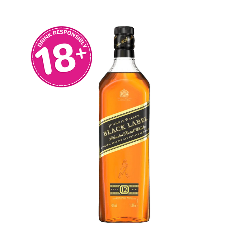 Johnnie Walker Black Label Whisky 1L