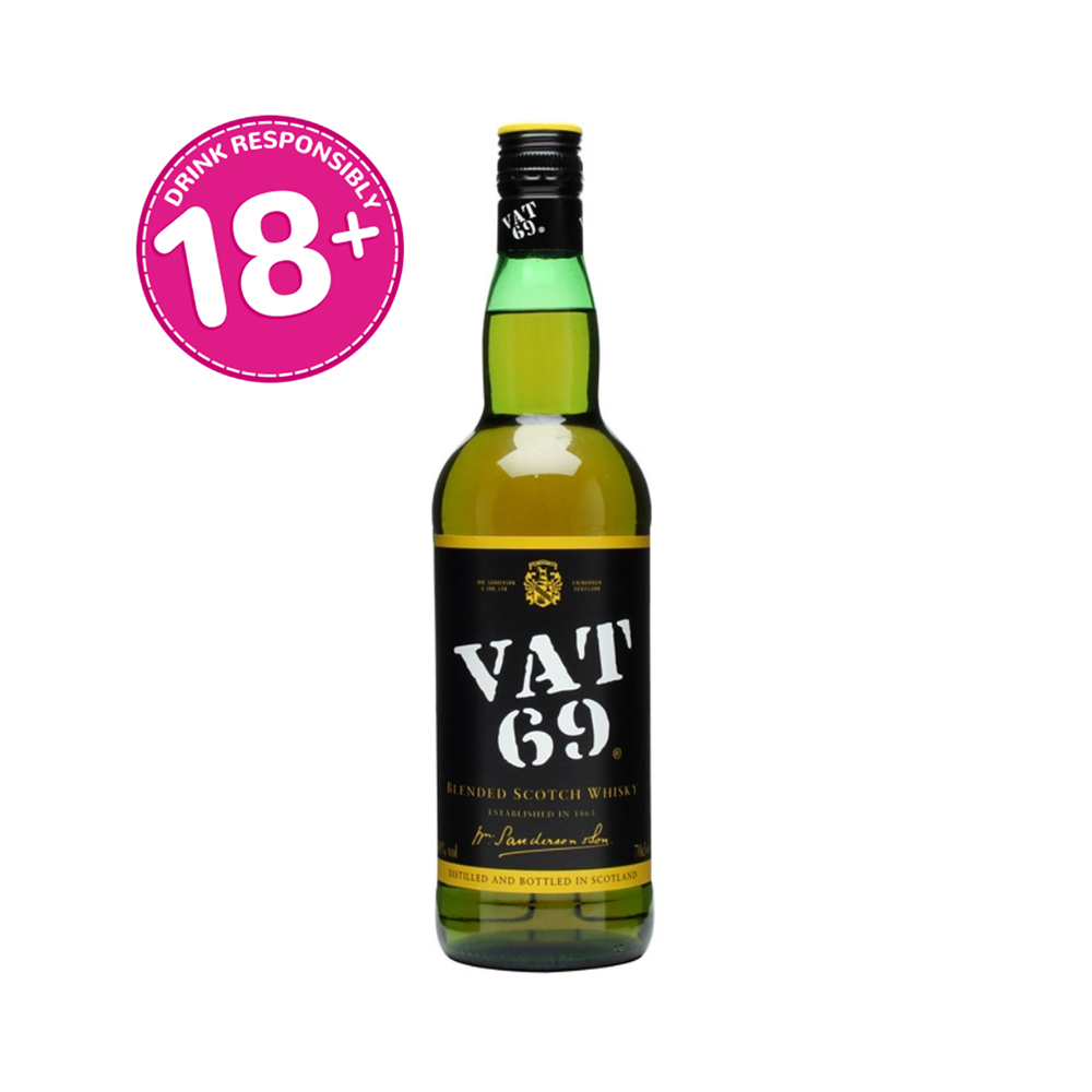 Bat 69 VAT 69 Blended Scotch Whisky 750ml