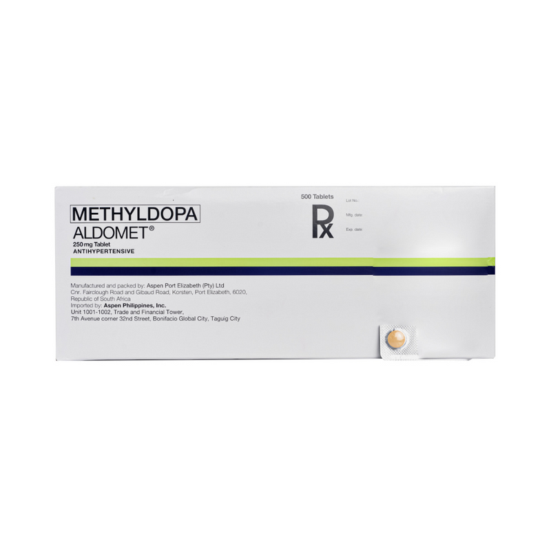 Aldomet Methyldopa 250mg Tablet By 1's
