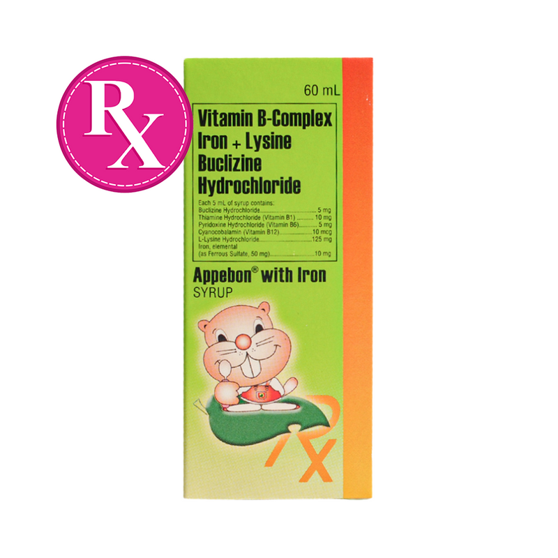 Appebon With Iron Buclizine Syrup 60ml