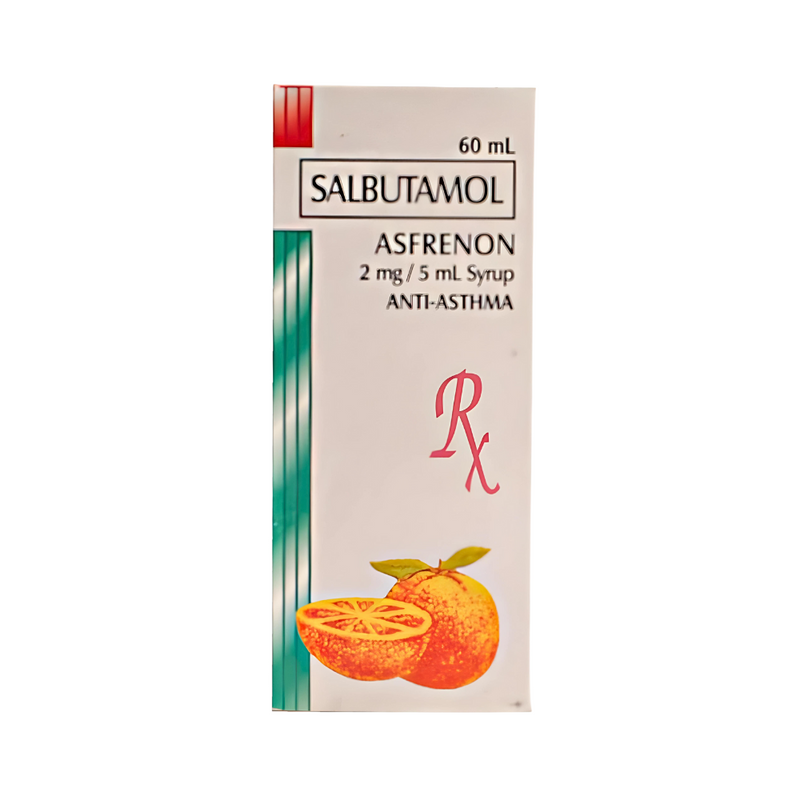 Asfrenon Salbutamol 2mg/5ml Syrup 60ml