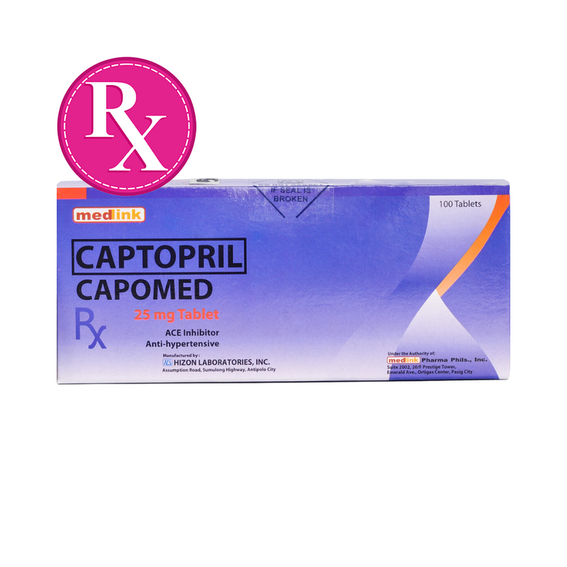 Capomed Captopril 25mg Tablet 1's