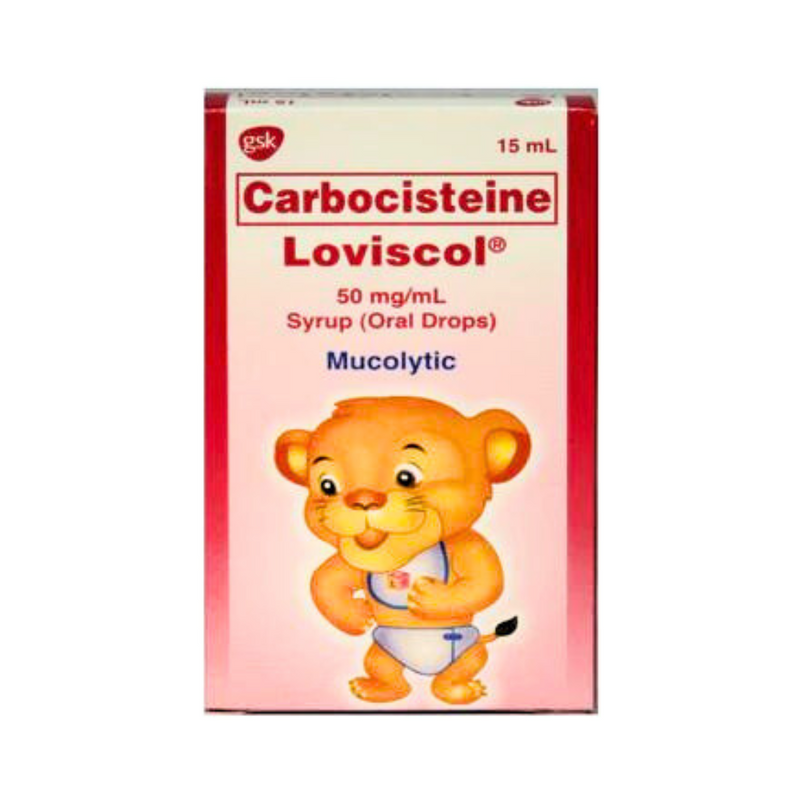 Loviscol Carbocisteine 50mg/ml Drops 15ml