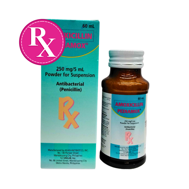 Pediamox Amoxicillin 250mg/5ml Suspension 60ml