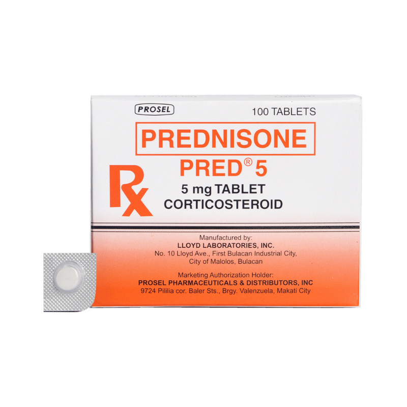 Prednisone 5mg Film-Coated Tablet 1's