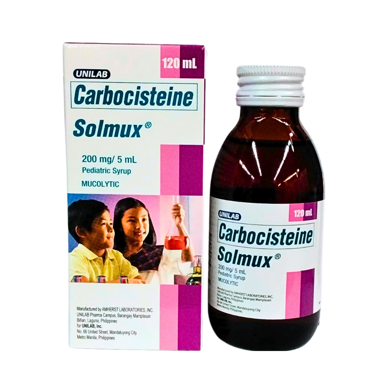 Solmux Carbocisteine 200mg/5ml Suspension 120ml