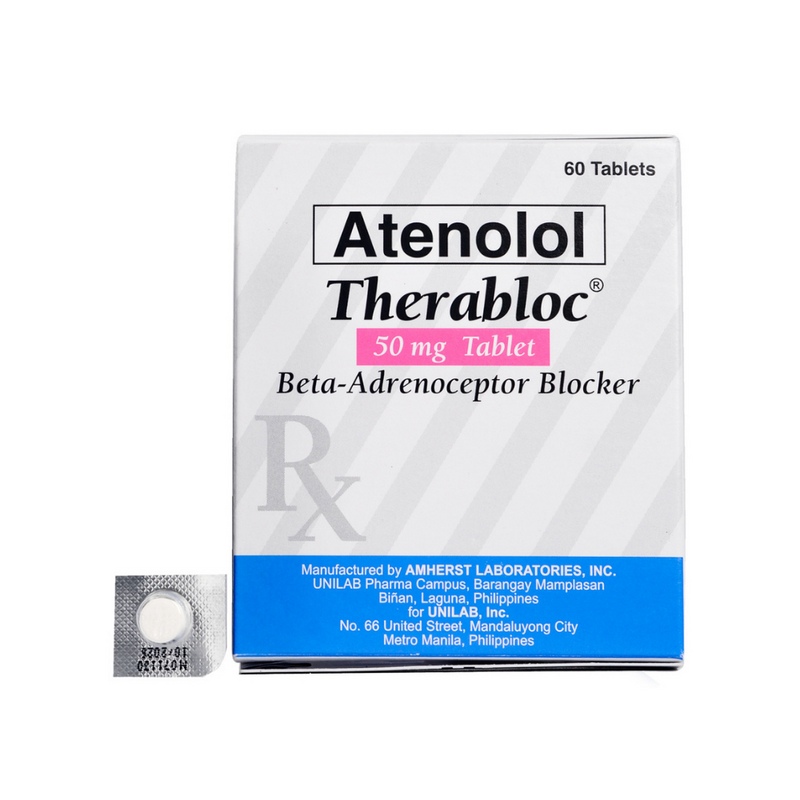 Therabloc Atenolol 50mg Tablet By 1's