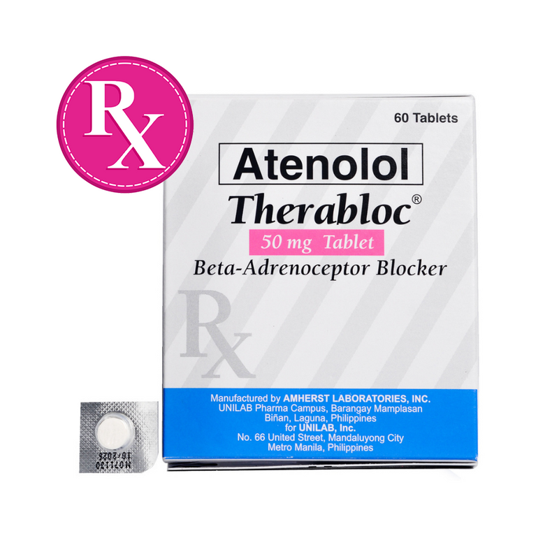 Therabloc Atenolol 50mg Tablet By 1's