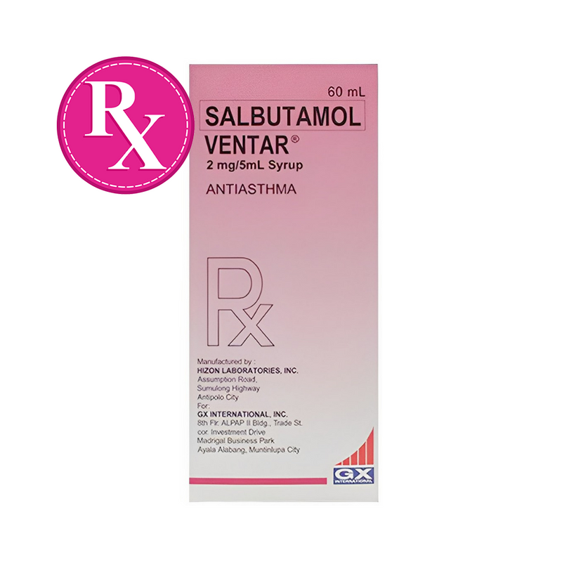 Ventar Salbutamol 2mg/5ml Syrup60ml
