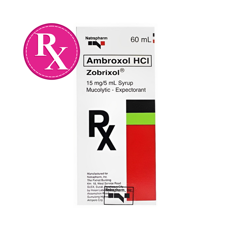 Zobrixol Ambroxol HCI 15mg/5ml Syrup 60ml