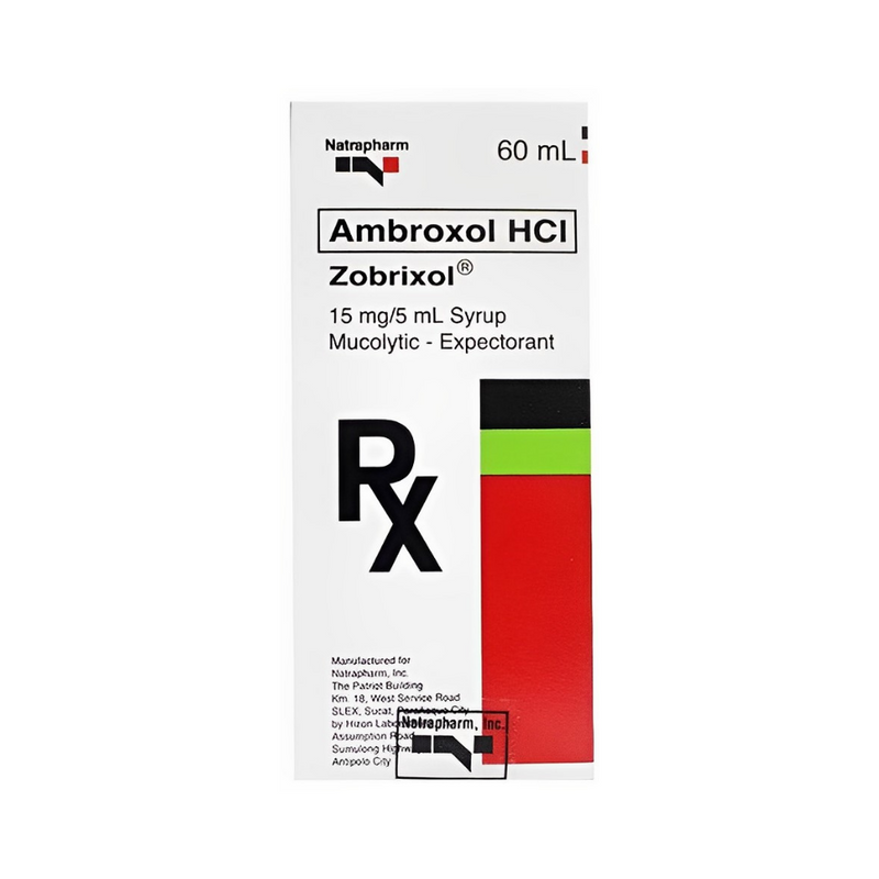 Zobrixol Ambroxol HCI 15mg/5ml Syrup 60ml