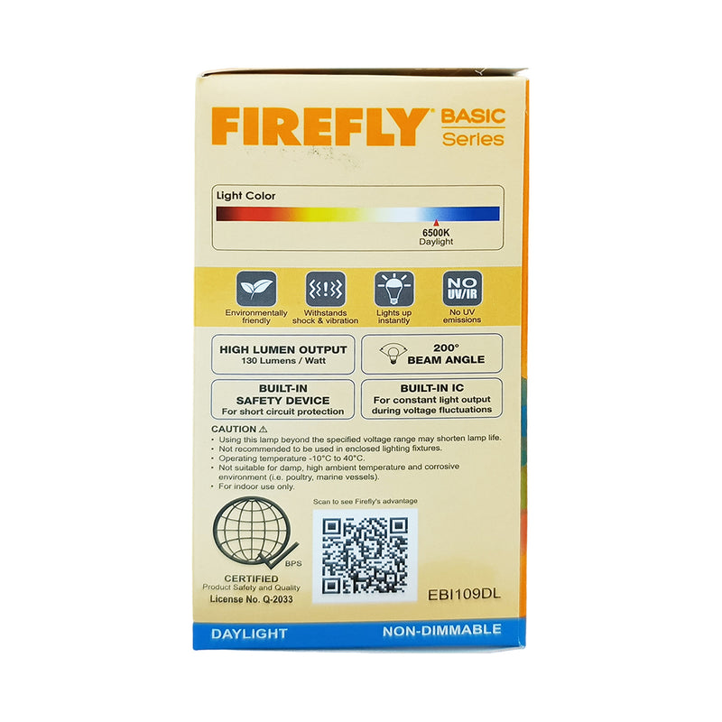 Firefly LED Bulb 9 Watts Daylight