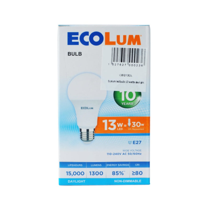 EcoLum LED Bulb 13 Watts Daylight E27