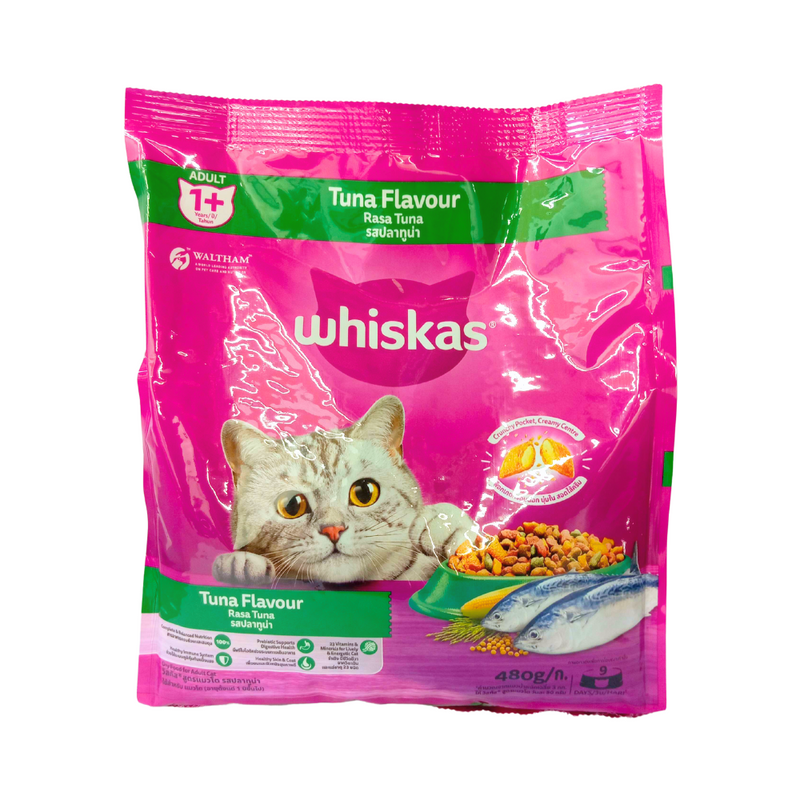 Whiskas Cat Food Pocket Dry Tuna 480g