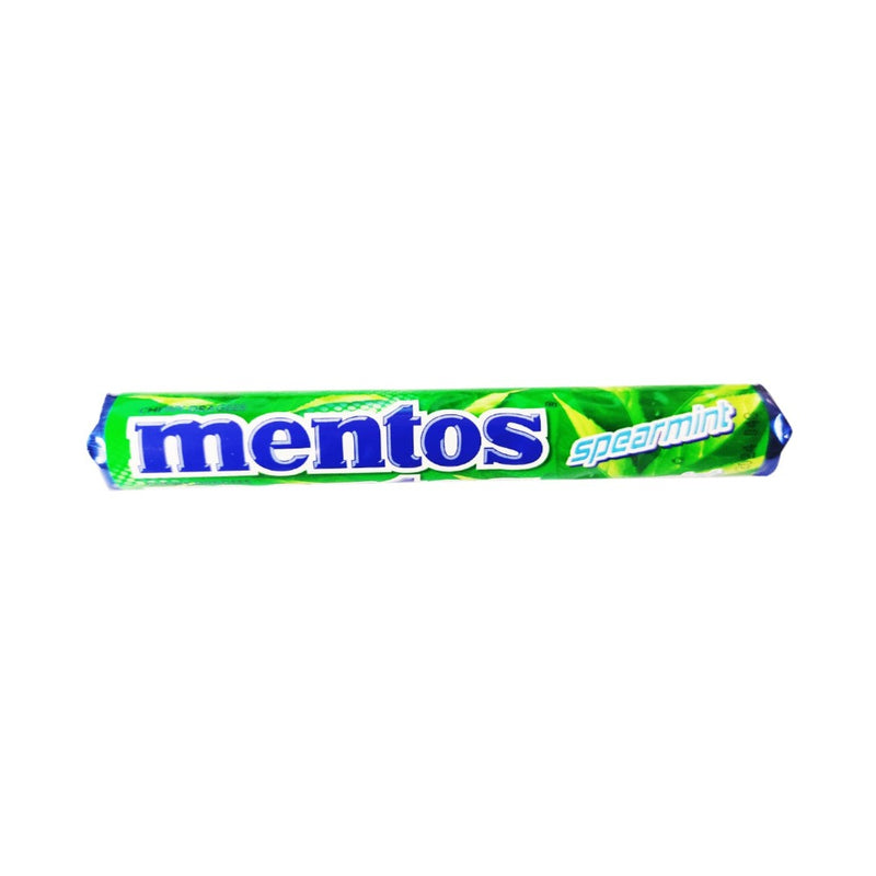 Mentos Candy Roll Single Spearmint 37.5g