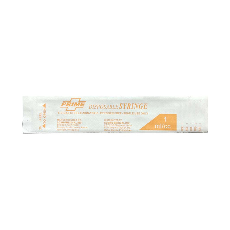 Prime Disposable Syringe 1cc