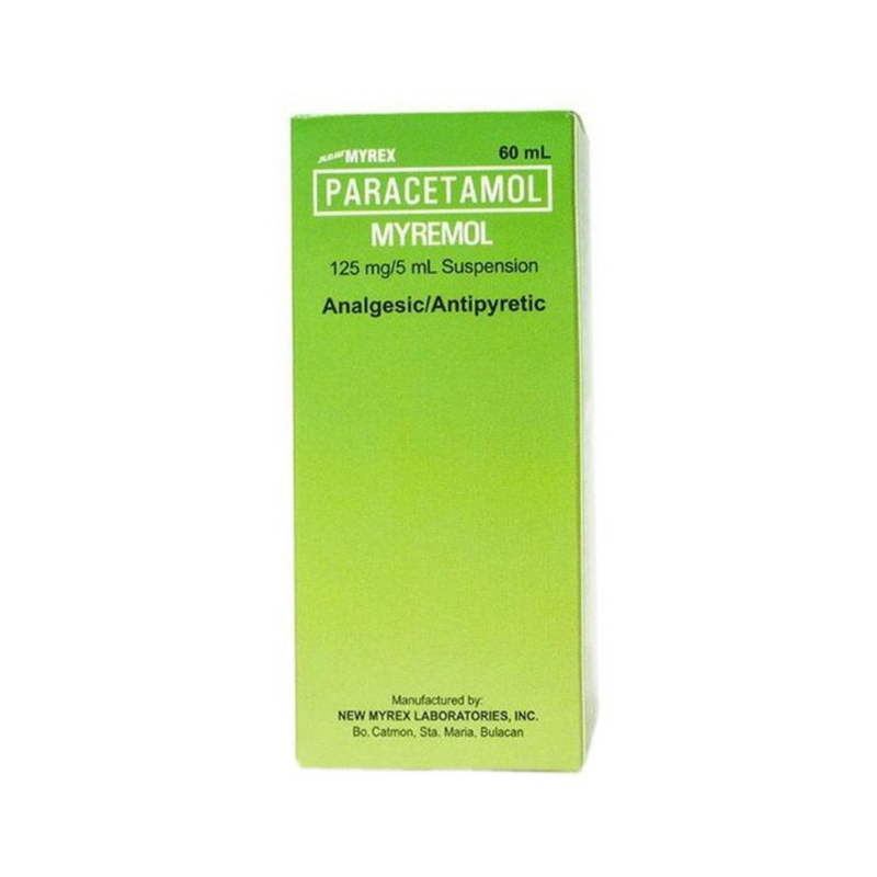 Myremol Paracetamol 125mg/5ml Syrup 60ml