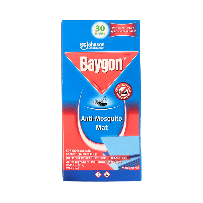 Baygon Mat Anti-Dengue Mosquitoes Refill 30's
