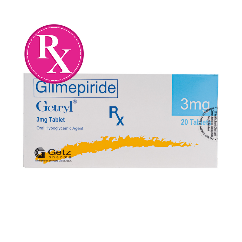 Getryl Glimepiride 3mg Tablet By 1's
