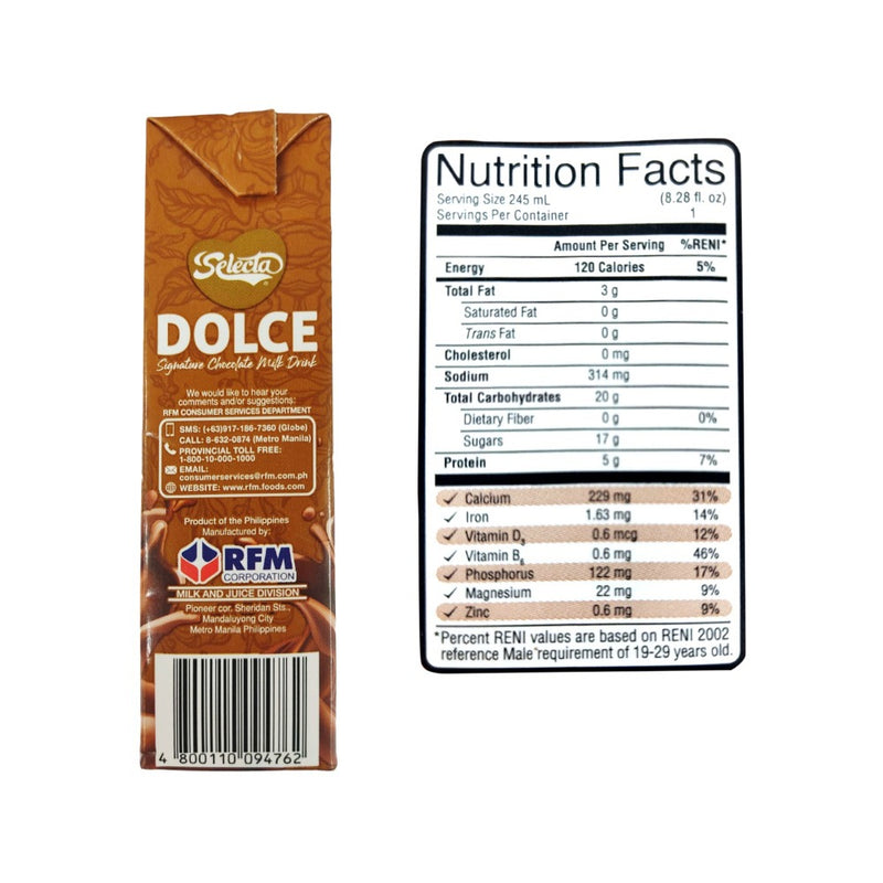 Selecta Dolce Chocolate 245ml