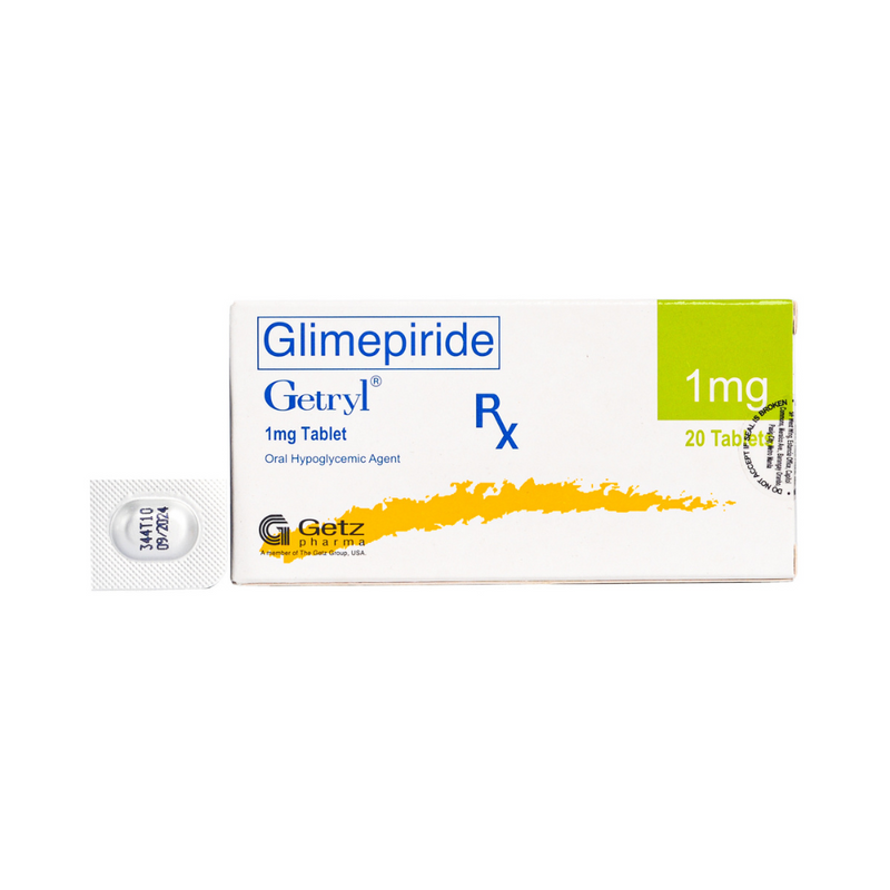 Getryl Glimepiride 1mg Tablet By 1's