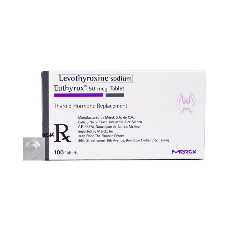 Euthyrox Levothyroxine Sodium 50mcg Tablet By 1's