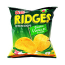 Oishi Ridges Potato Chips Onion And Garlic 22g
