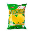 Oishi Ridges Potato Chips Onion And Garlic 60g
