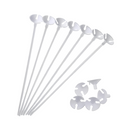 Balloon Stick With Cap White