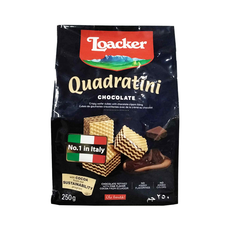 Loacker Wafer Quadratini Chocolate 250g