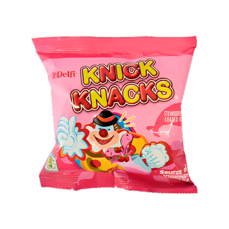Knick Knacks Strawberry Coated Biscuits 21g